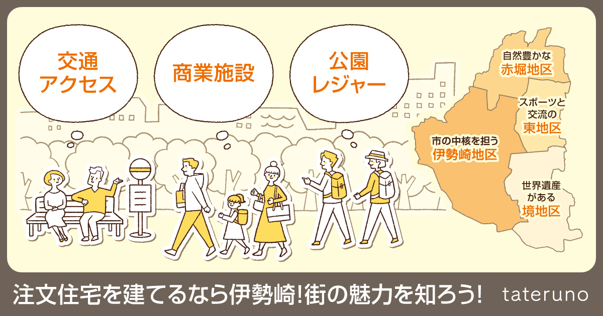 注文住宅を建てるなら伊勢崎!街の魅力を知ろう!