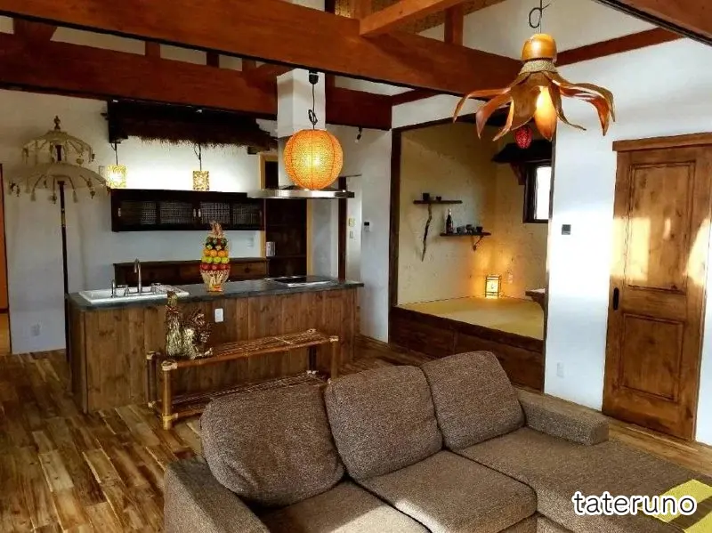 北欧住建の35坪の家のキッチンの写真