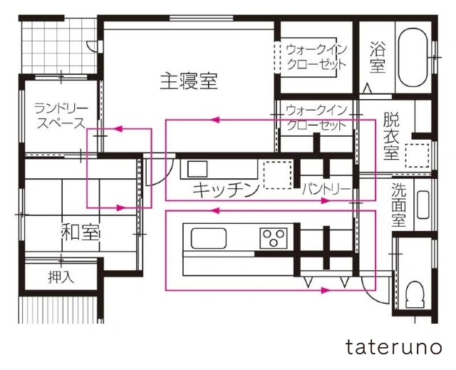 ワコーハウジングの35坪の家の間取り図