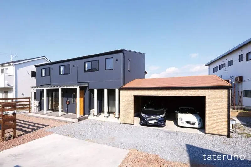 実例④回遊的な動線が家族をつなぐ2階リビングの家-外観