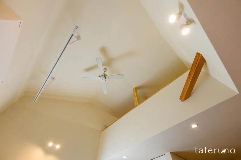 注文住宅の3LDKの実例の吹き抜け