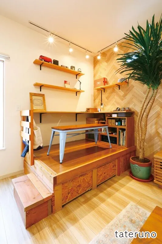 1,000万円台の家のワークスペースの実例写真（CAFE HOUSE）