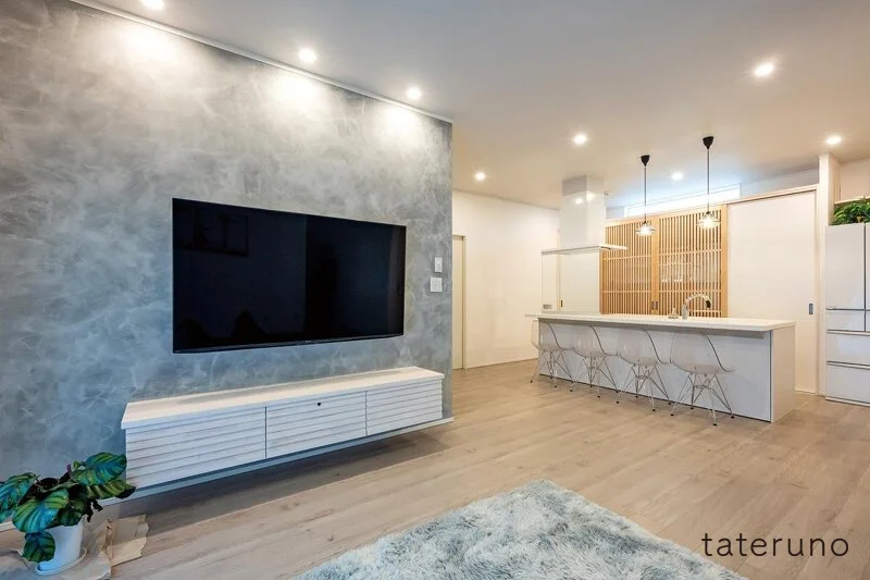 杉内建設の35坪の家のリビング写真