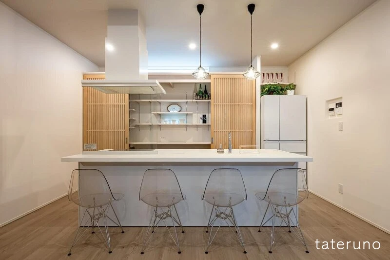 杉内建設の35坪の家のダイニングの写真